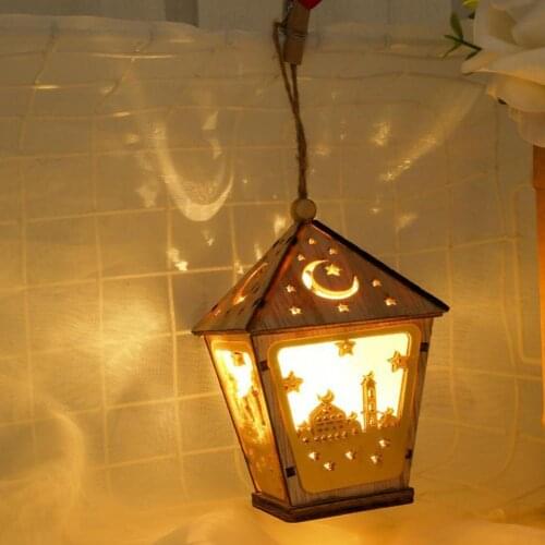 Wooden Decorative Save Energy Steady LED Wooden Lantern Pendant for Indoor Creative Party Decoration LED Light Pendant Wholesale