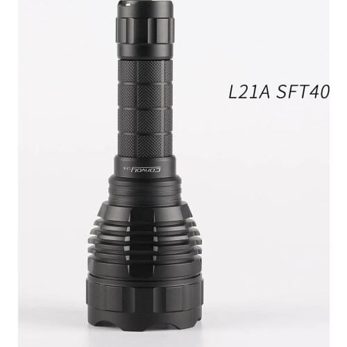 Convoy L21A with SFT40 8A driver ,12groups, 21700 flashlight, torch