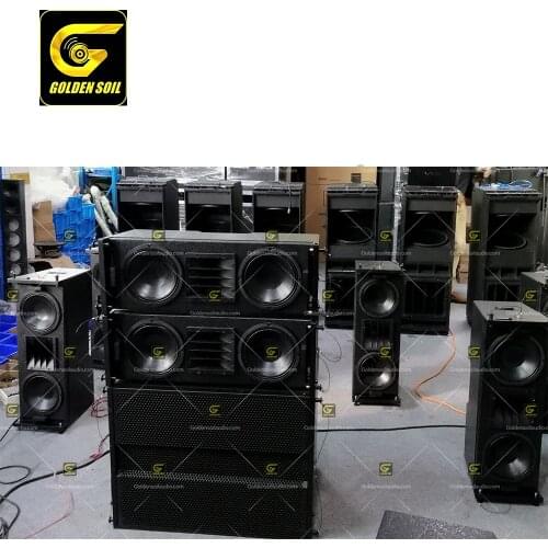 Goldensoil audio LA208 double 8 inch line array speaker LA18A single 18 inch subwoofer passive sound system