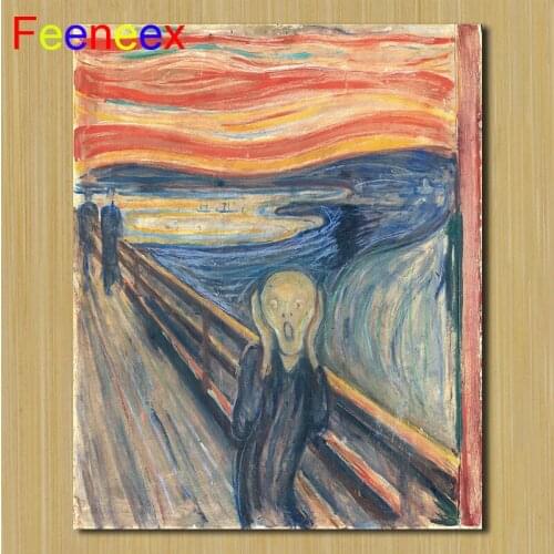 30x40CM Famous Painting "The Scream" DIY Diamond Painting Full Square Diamond Embroidery Sale Mosaic Picture of Rhinestones