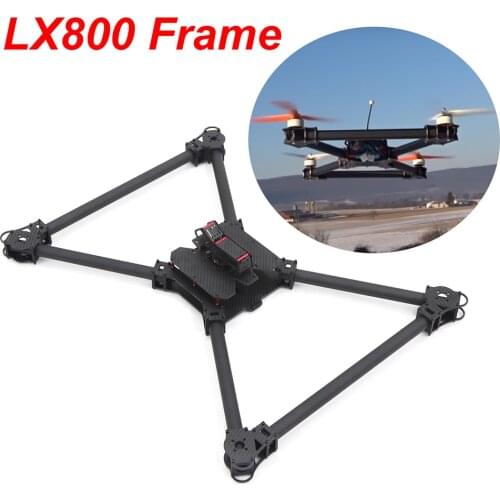 LX800 800 3K Full Carbon Fiber Integrated 800mm Quadcopter X frame for Multicopter Multirotor FPV Aerial photography