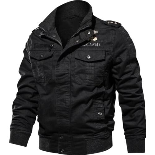 Men Military Jacket Cotton Bomber Jacket Coat 2019 Pilot Jacket Air Force Casual Cargo Jacket Men Army Coat Mens Clothing