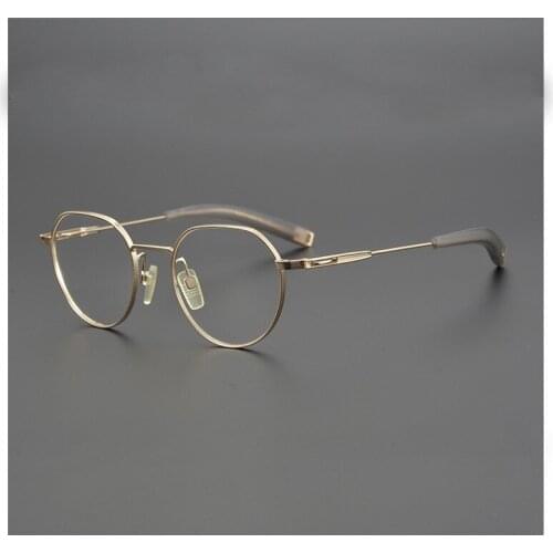 Sunwind pure titanium retro irregular wide border height number male tide face can be matched with myopia glasses frame