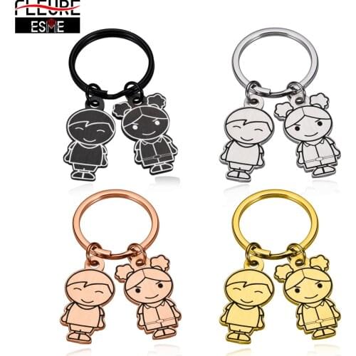 Custom Original Keychains Cute Carton Cartoon Character Kid Style Keychain for Car Keys Children Birthday Personalized Gift