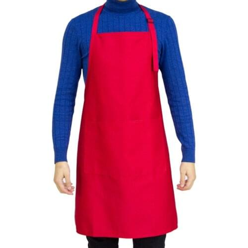 Original KEFEI New Unisex BIB Apron Men and Women Kitchen Apron Work Waiter Aprons Adjustable Neck 10 Colors Available