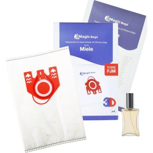 Vacuum Cleaner Dust Bag Compatible Brand Model Miele Black Pearl - S 711 Vacuum Cleaner Bag (4 Pieces) HT-TT0170-23