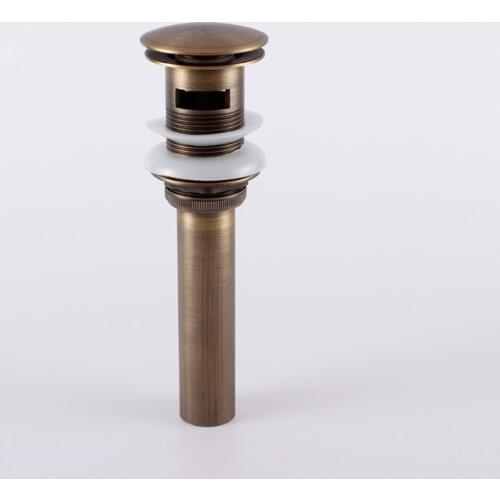 2015 Sale Sink For Bathroom Washbasin Fashion Antique Brass Copper Pop-strainer Basin Wash Swallet Device Bathroom Accessories