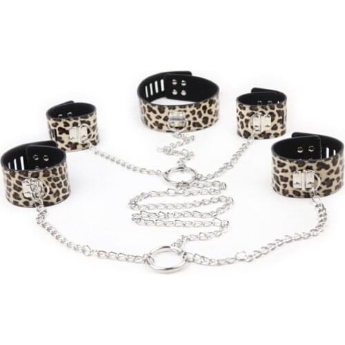 Neck Sleeves Leopard Print Bundle Series Sex Suit Sex Toys