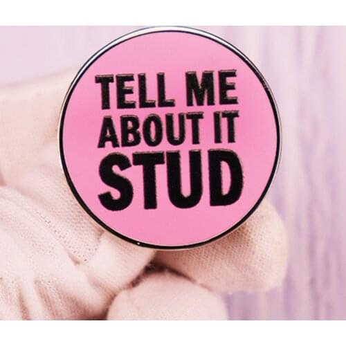 Tell Me About It Stud Grease Sandy Danny Novelty Brooch Pins Enamel Metal Badges Lapel Pin Brooches Fashion Jewelry Accessories