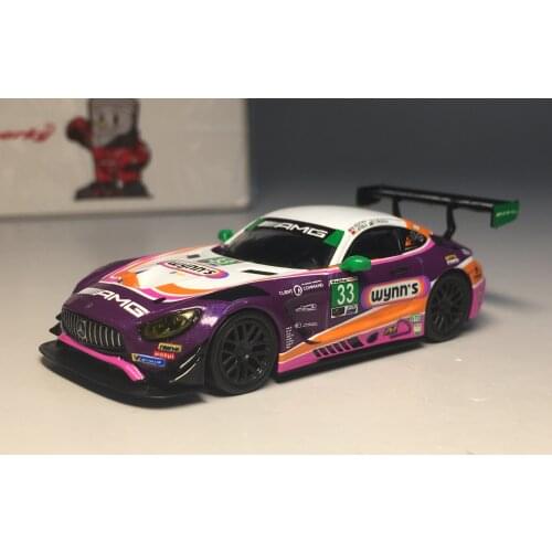 Sparky 1/64 Y185 Mercedes-AMG GT3 #33Mercedes-AMG Team Riley Motorsports 24H Daytona 2019 Die Cast Model Car Collection Limited