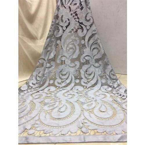 Embroidered Net Fabric With super Quality YG-856 African Tulle Lace Fabric For party Dress