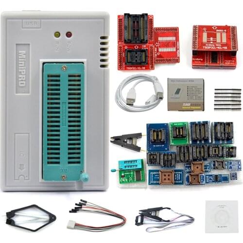 Xgecu TL866II Plus Universal MiniPro USB Programmer + 28 Adapters With TSOP48 Adapter