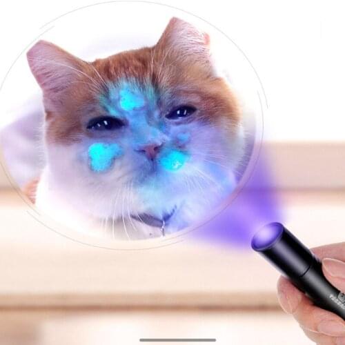 Funny Pet LED Laser Pointer Cat Ringworm Detection Laser Interactive Toy Red Dot Aiming Pet Fungus Funny Cat Stick Dog Supplies