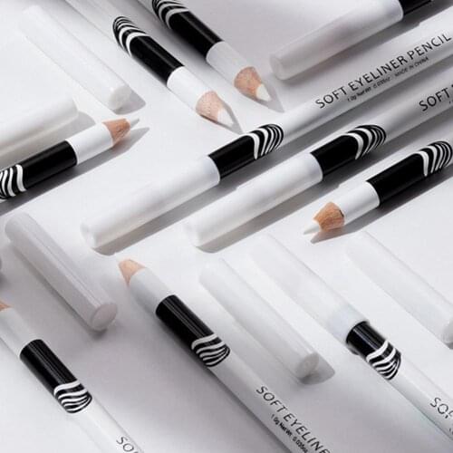 1pc Black Liquid Eyeliner Pen White Eye Liner Pencil Long Lasting Waterproof Women Big Eye Makeup Cosmetics 1/2/3 Pcs Eyelin Pen