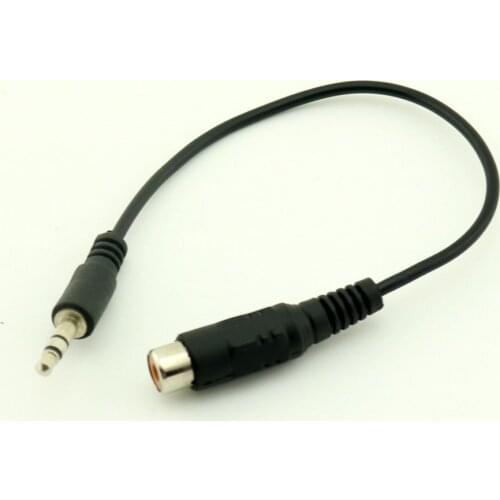 2pcs 3.5mm Male Stereo Plug to RCA Female Audio Video Adapter Cable Cord 20cm