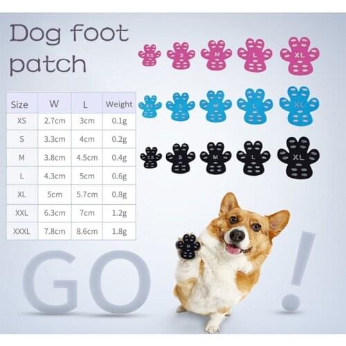 20PCS One-off Dog Shoe Dog Foot Patches Anti-scalded Dust Dog Shoe-pad Outdoor Dog Walking Non-slip Invisible Claw Foot Patch