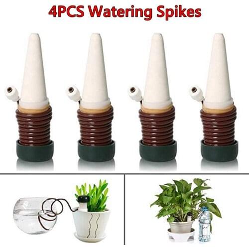 4Pcs Garden Cone Watering Spikes for Outdoor Indoor Plant Flower Watering Kit Self Watering Irrigation Automatic Plant Waterer