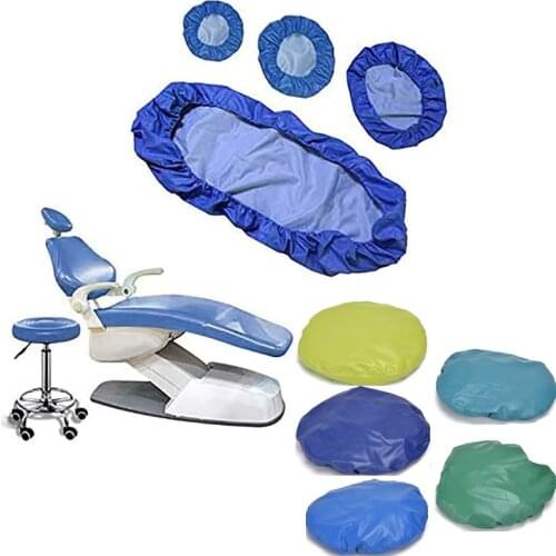 Cesoon 4Pcs/Set Dental Unit Chair Cover Cloth Dentist Chair Covers Sleeve Protector