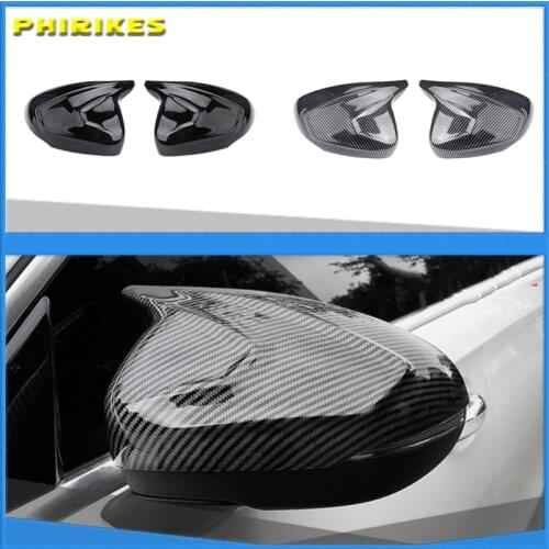 Car Horns Rearview Mirror Cover For Mercedes Benz A Class CLA W177 C118 2018-2020 Left Hand Drive Mirror Cover Decoration