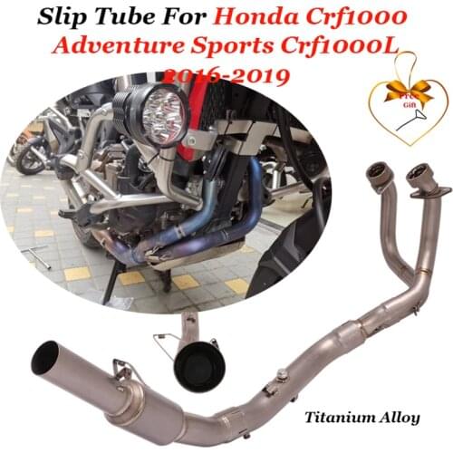 Crf1000 Adv Link Motorcycle Exhaust Pipe Modified Titanium Alloy Front Slip Tube For Honda Crf1000 Adventure Sports Crf1000L