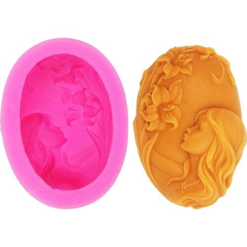 Flower Faerie Mould Craft Art Silicone Soap Mold Craft Molds DIY Handmade soap molds Mould for Soap making