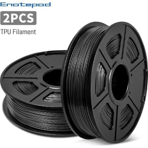 Enotepad Flexible 3d printer resin TPU 2Rolls/Set 3d printer filament 0.5KG per roll good for print childrens toys and shoes