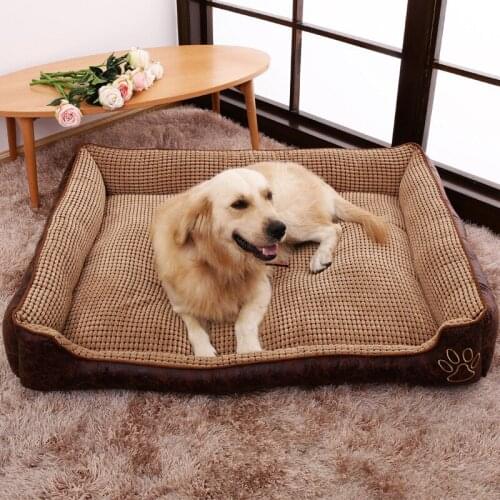 Royal Animals Super Soft Sofa Dog Beds Waterproof Bottom Soft Fleece Warm Bed For Dog Plus Size Soft Pet Bed Cat Bed Winter