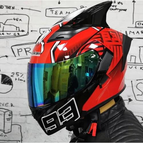 JIEKAI 902 Motorcycle helmet men and women in four seasons general anti-fog Fully covered locomotive Prevent mist helmet