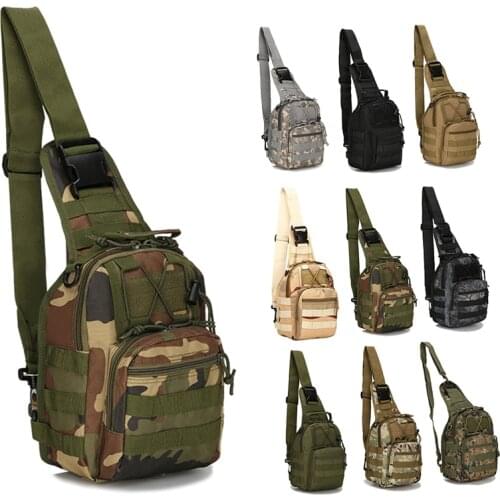 Chest Bag Tactical Chest Bag Camouflage Waterproof Sport Shoulder Sling Chest Bag For Men Back Pack Travel Handbag Rucksacks
