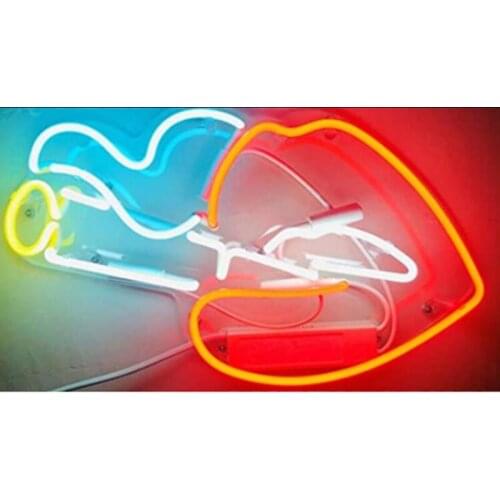 Custom Smoking Lips Cigar Glass Neon Light Sign Beer Bar Decor Smoke club Windower Handcraft Arcade Neon Lamp for Beer Bar sign