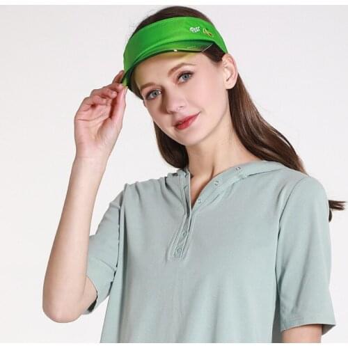 2020 New Summer Sun Hat Women Fruit Color Transparent Empty Top Plastic PVC Sunshade Hat Visor Caps Bicycle Sun Hat JL