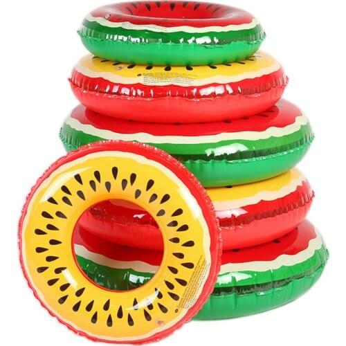 New Watermelon Lemon Fruits Swimming Ring Inflatable Pool Float Toy Swim Circle Beach Sea Party Water Toys