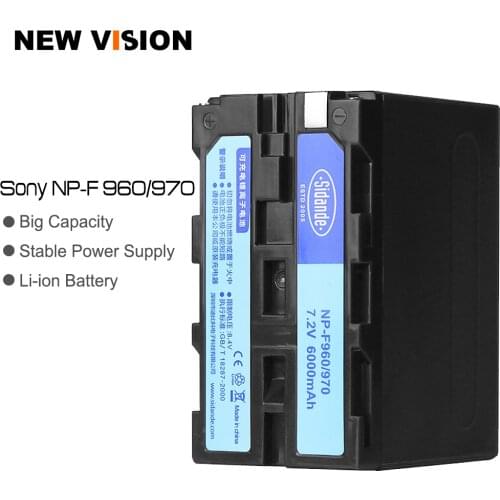 NP F970 NP-F970 NP-960 6600mAh Rechargeable Li-ion Camera Battery for Yongnuo Godox LED Light
