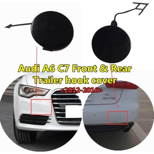 Original Car front/Rear bumper towing hook cap cover for audi- a6 c7 2012 2013 2014 2015 2016Trailer Cover Primer-ed 4F0807241