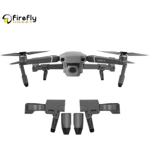 Sunnylife Foldable Heightened Landing Gears Skids Stabilizers for DJI MAVIC 2 PRO & ZOOM Extended Support Leg Drone Accessories