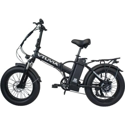 Fat Tire 48V 13AH 750W Folding Electric Bicycle MTB Step Over Foldable Mountain Electric Bike With Rear Rack Hub Motor Ebike