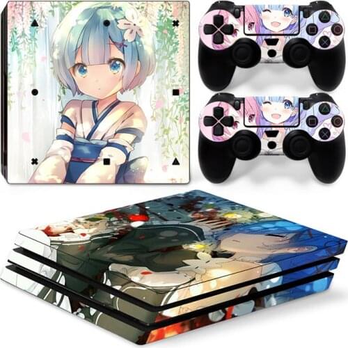 Viny Decal Sticker For PS4 Pro Console + 2 Controller Skin Sticker For Sony Playstation 4 Pro Game Accessories