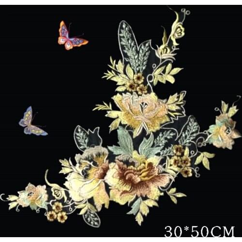 1 Group 3D Lace Patch Fabric Applique Embroidered Flower Stage Performance Clothing DIY Accessories