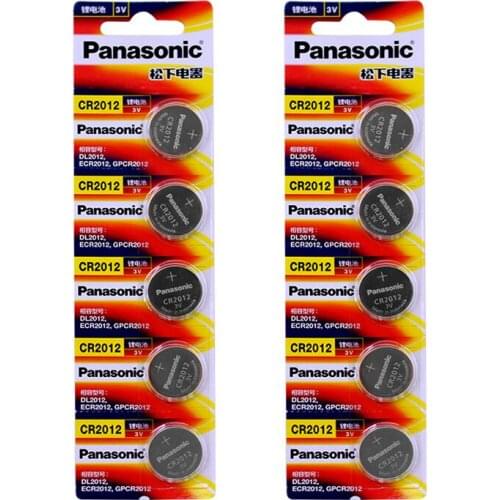 10pcs/lot New Original Battery For Panasonic CR2012 3V Button Cell Coin Batteries For Watch Computer CR 2012