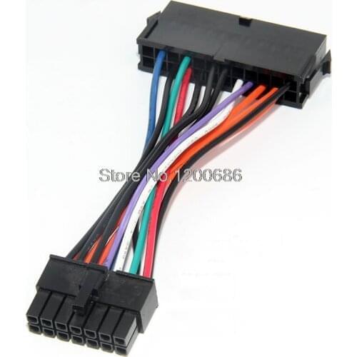 18AWG 10cm 30cm 24Pin 24P TO 14Pin 14P Power Supply Cable Cord wire harness