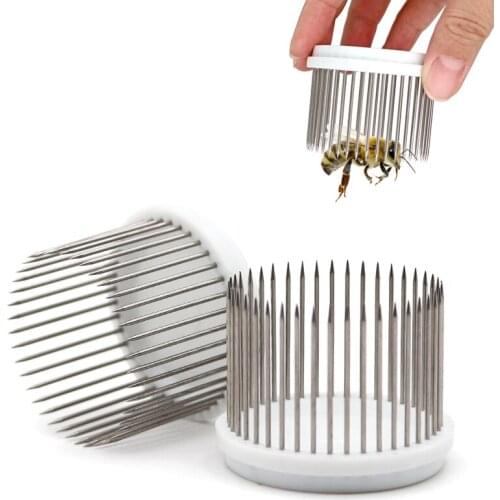 2PCS Beekeeping Queen Bee Cage King Cells Cages Cell Tools Needle Type Steel Catching Catcher Bees Equipment Supplies Apiculture