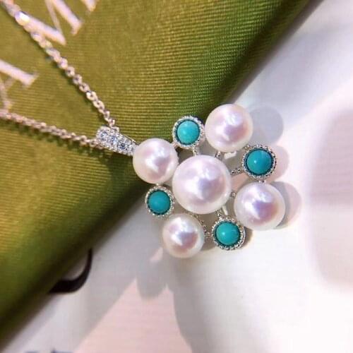 2019 New Luxury Pearl Pendant Chain Pendant Necklace Women Pearl Necklace Jewelry Gifts