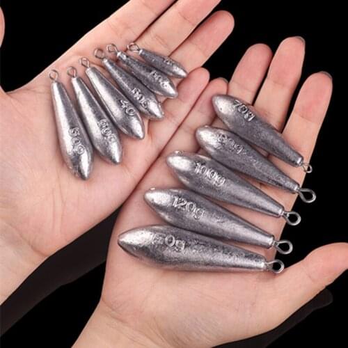 5 High-quality Angling Weight Lead Sinker Multi-model Willow-Shaped Lead Sinkers Freshwater Sea Fishing Tackle Accessories