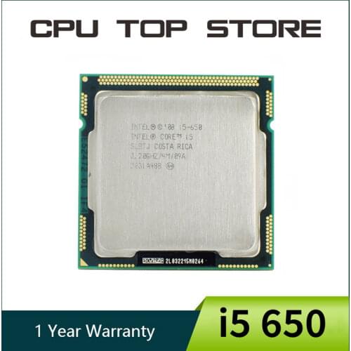 Intel Core i5 650 3.20GHz 4M SLBLK SLBTJ Computer CPU Processor