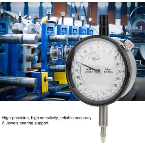 Digital Dial Indicator 8 Jewels Shockproof Dial Indicator 0.001mm 0-1mm Dial Gauge Measuring Tool Mechanical Dial Indicator