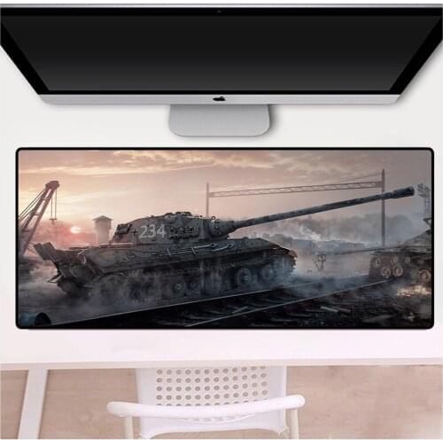 Mairuige World of Tanks Gaming Mouse Pad Large Computer Computer Notebook Mouse Pad Keyboard Pad XXL Locking Pad Office Desk Mat