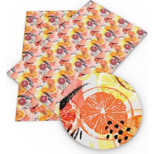 20*33cm Fruit Faux Synthetic Leather Fabric For Bow-knot Bags Wallet Earring Phone Case Scrapbook DIY,1Yc16467