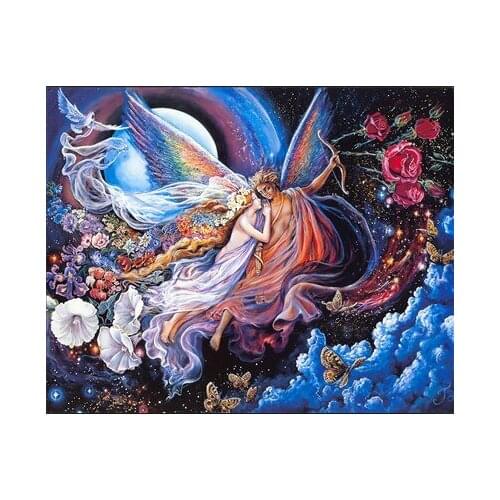 Oil painting Goddess Embroidery People Needlework Crafts 14CT Counted Unprinted DIY Cross Stitch Kits Handmade Arts Decor