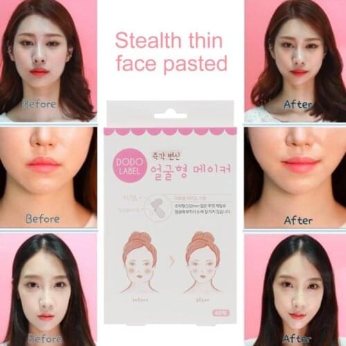 Hot 40 Pcs/Set Invisible Thin Face facial Stickers Facial Line Wrinkle Sagging Skin V-Shape Face Lift Tape Face Lift Tool