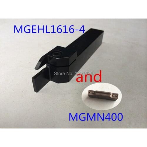 MGEHL1616-4 External Grooving Turning Lathe Tool Holder and MGMN400 LDA Carbide Grooving Inserts